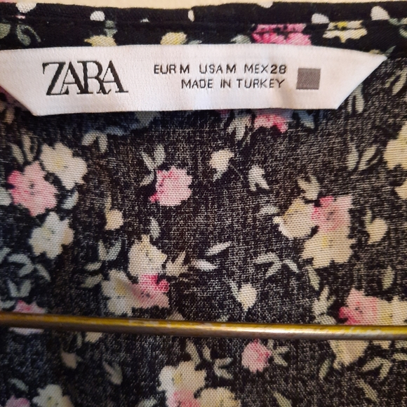 Zara Mini Dress With Contrast Print - Picture 5 of 14